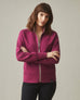 Women's Moto Full Zip - Plum